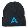 Beanie - LVL UP Icon Logo - Black with Blue