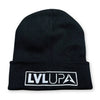 Beanie - LVL UP Trendy Logo - Black with White