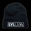 Beanie - LVL UP Trendy Logo - Black with White
