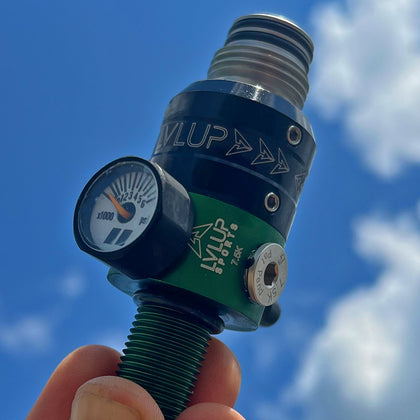 Powerhouse TKO Competition Regulator - LVLUP Edition Polished Black / Green