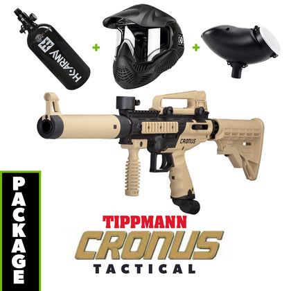 Cronus Tactical - Tan / Black COMBO Package with Tank, Hopper, Goggle