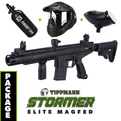 Tippmann Stormer - ELITE Magfed Edition COMBO Package with Tank, Hopper, Goggle